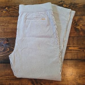 Anne Klein striped ankle length pants size 8